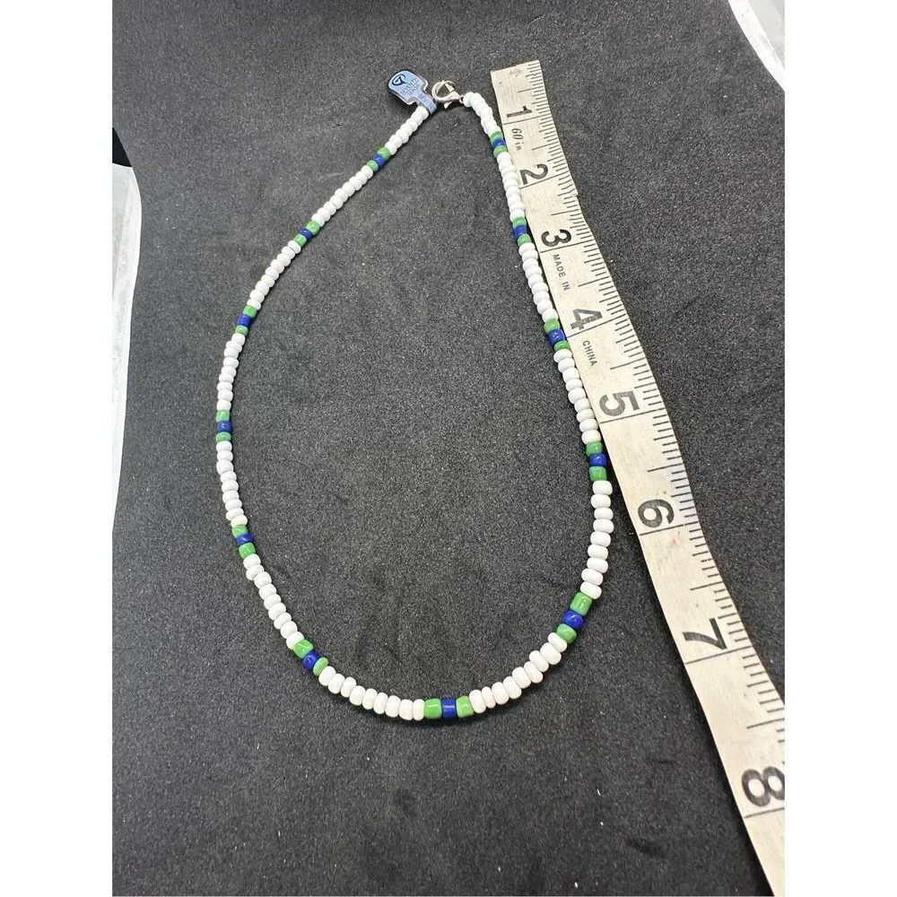 Bundle of two New with tags Seventh Sense multicolor Hematite Beaded 90s Necklac